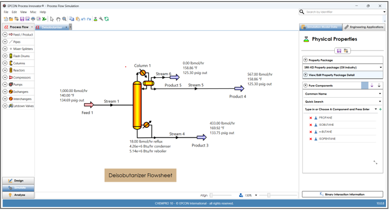 CHEMPRO Simulation
